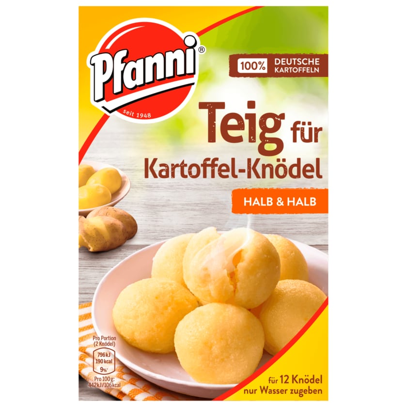 Pfanni Teig für Kartoffel-Knödel halb & halb 750ml